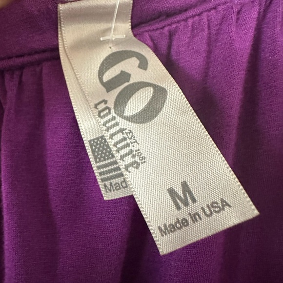 GO COUTURE Purple Tube Top Maxi Casual Summer Dress Medium BNWT - Picture 6 of 7